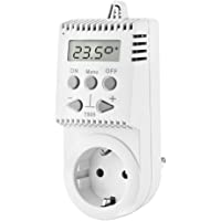 Elektrobock Termostato electrónico para enchufe control de temperatura calefacción electrica
